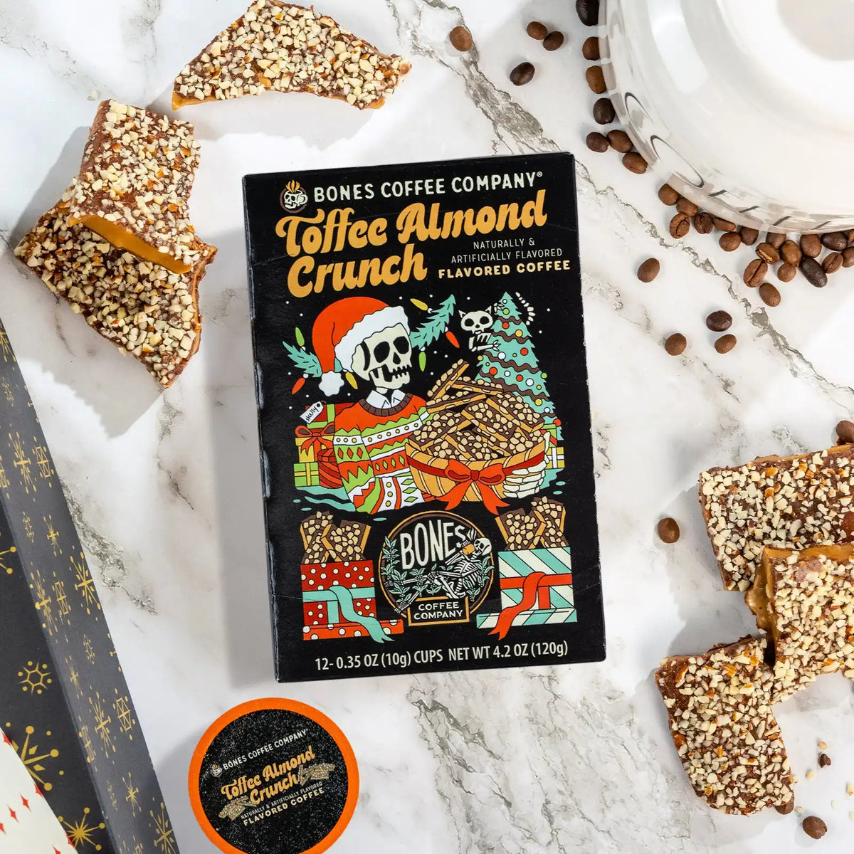 Toffee Almond Crunch Bones Cups - 12 Count