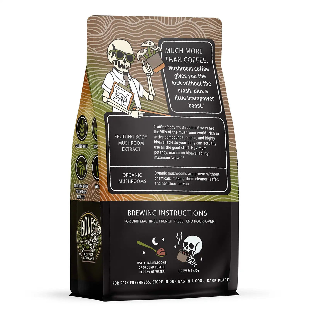 Better Brain Mushroom Coffee Dark Roast - 10oz