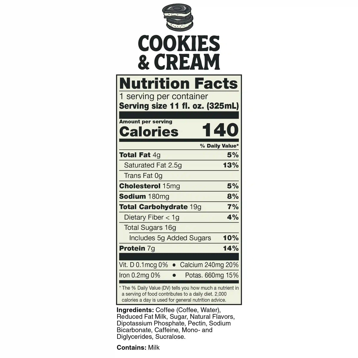 Cookies & Cream Latte | 12-Pack