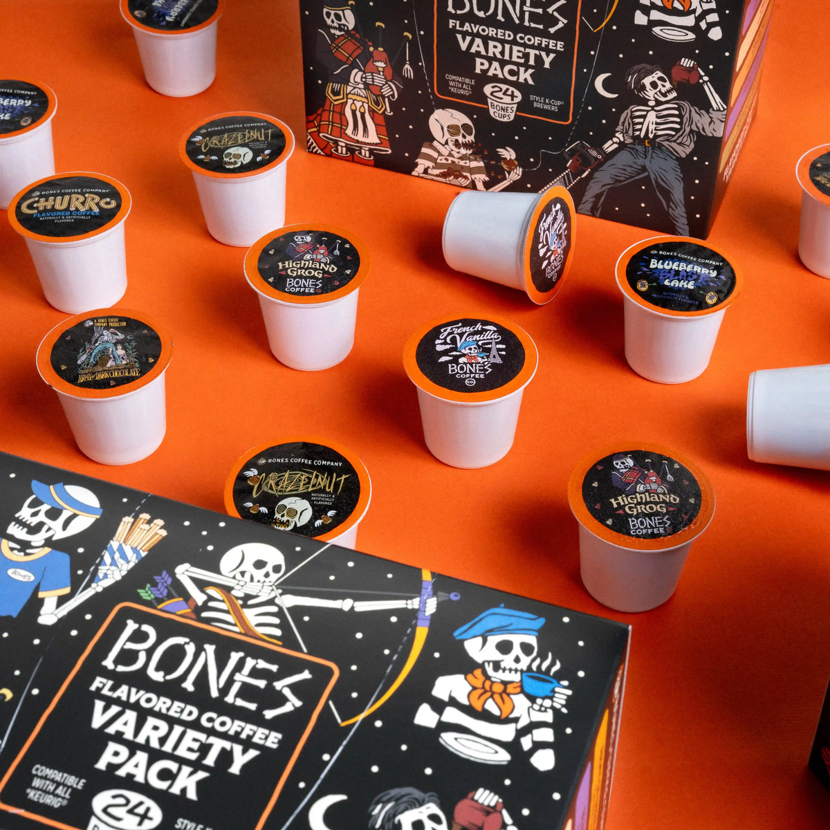 Bones Cups 24 Count Variety Pack