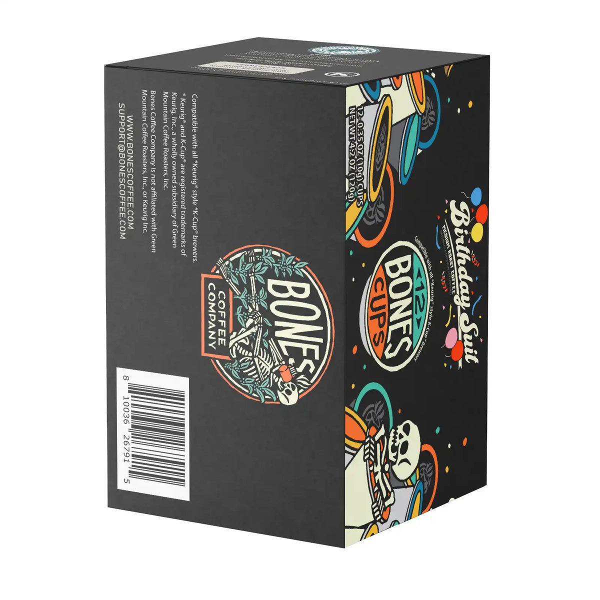 Birthday Suit Bones Cups - 12 Count