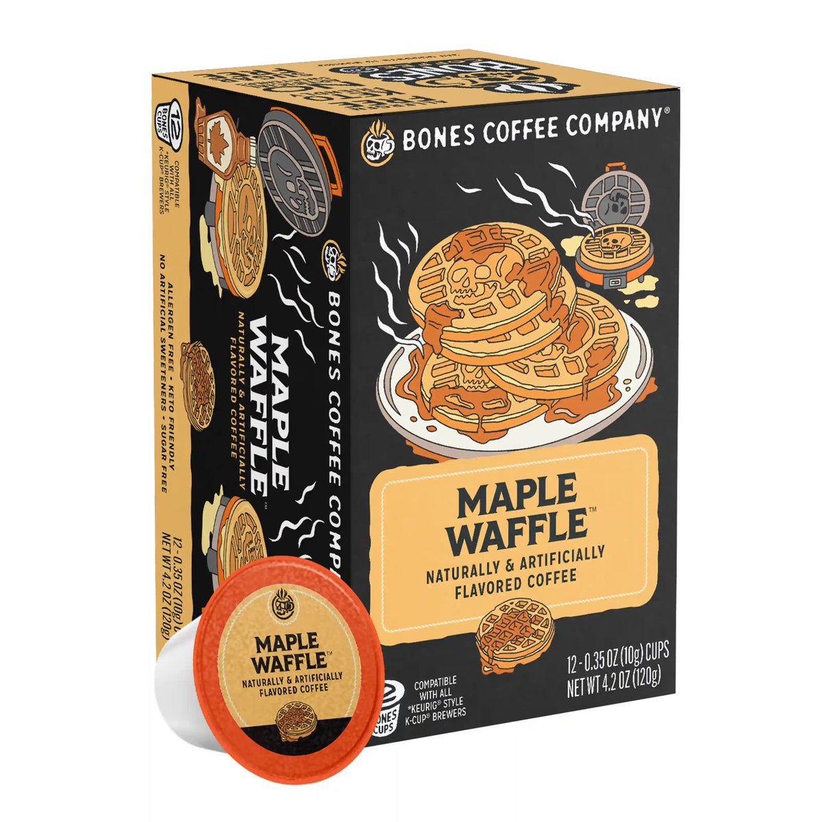Maple Waffle Bones Cups - 12ct