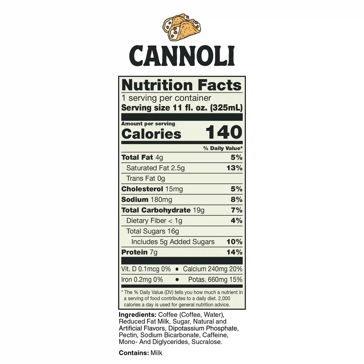 Cannoli Latte | 12-Pack