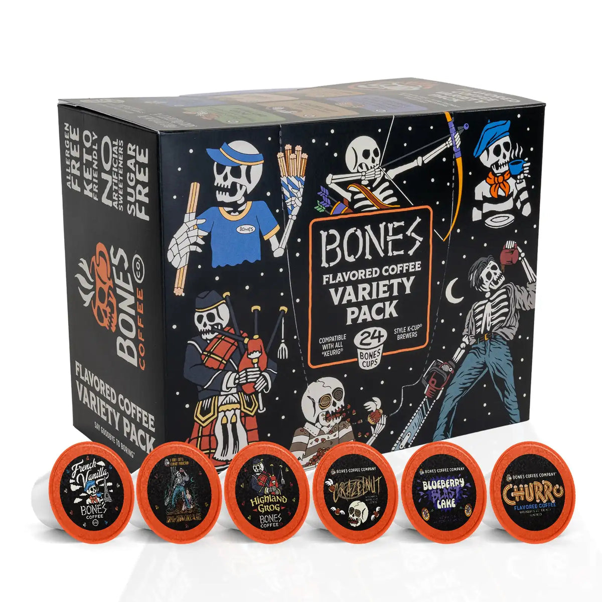 Bones Cups 24 Count Variety Pack