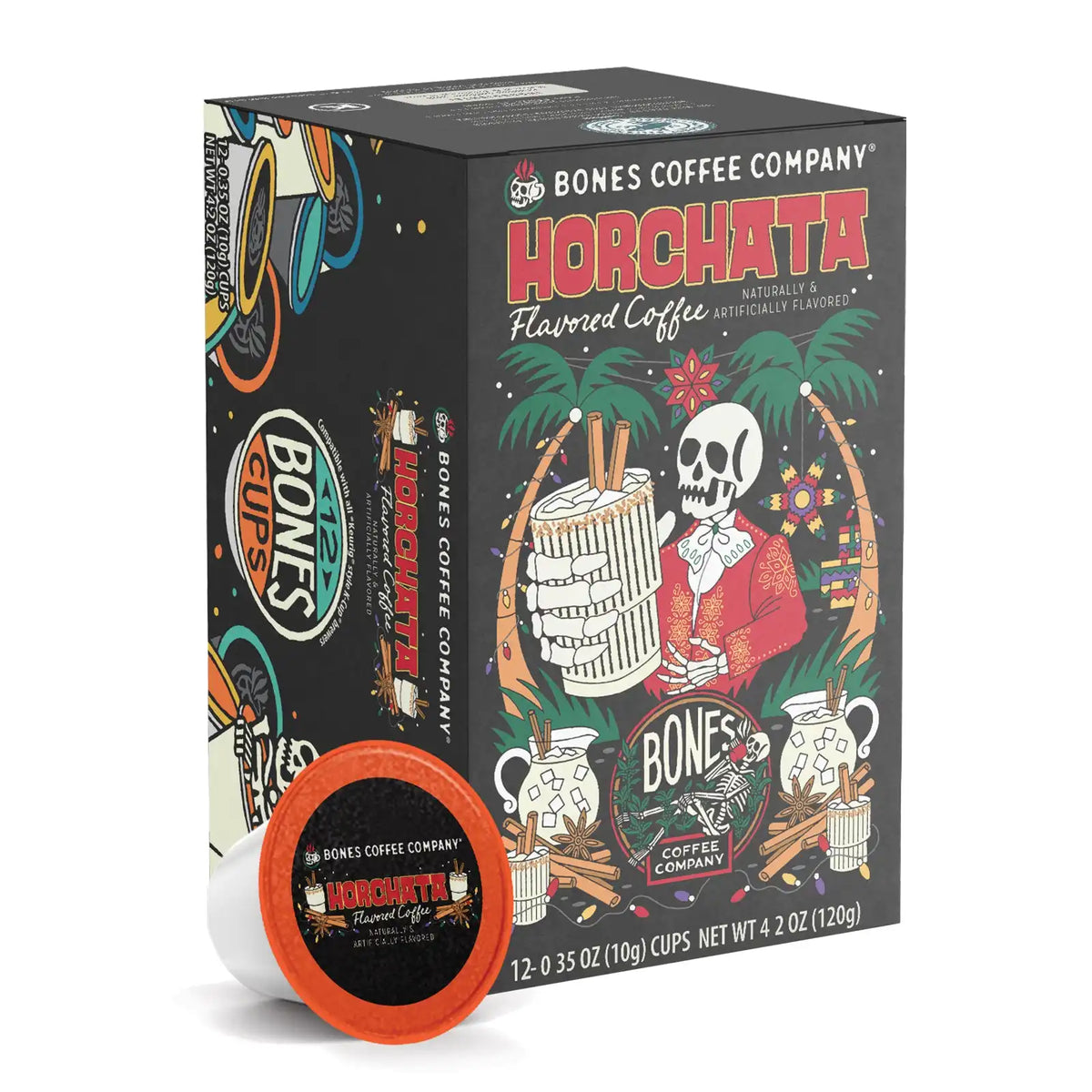 Horchata Bones Cups - 12 Count