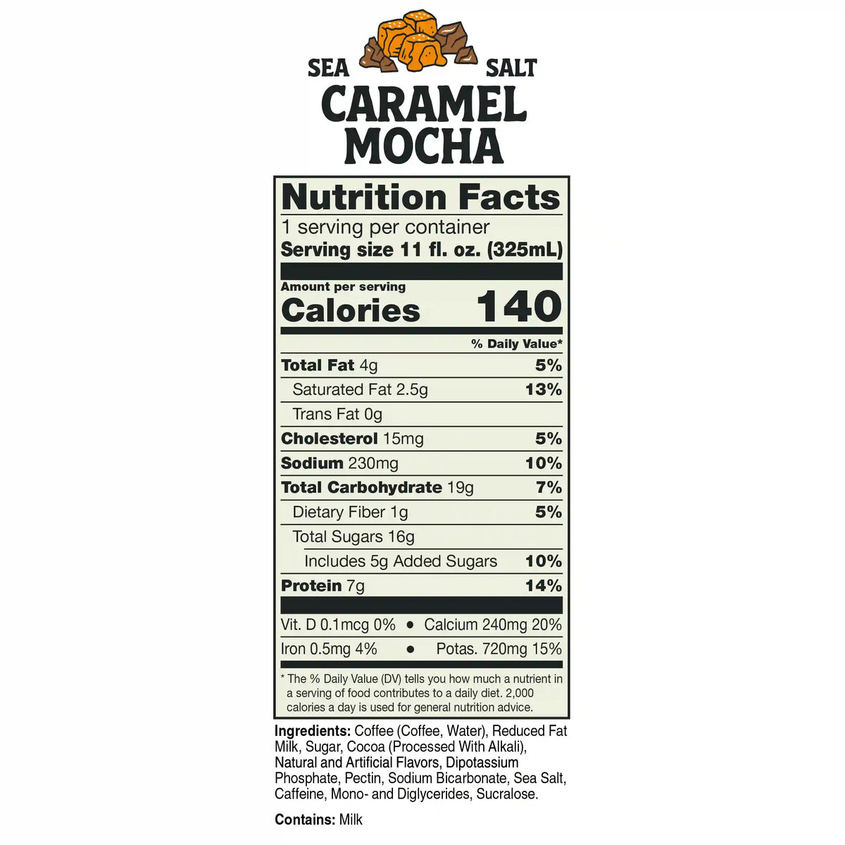 Sea Salted Caramel Mocha Latte | 12-Pack